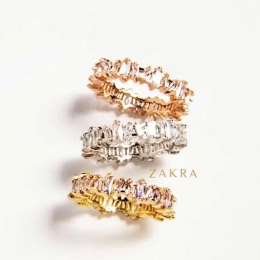 ✅NEW! HIGH QUALITY ZIRCONIA ABSTRACT STONES RING - Picture 2 of 4